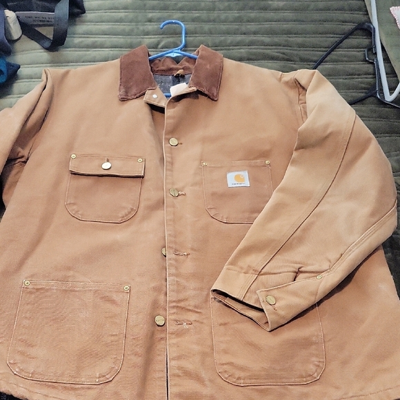 Carhartt Vintage Men's Brown Blanket Lined Canvas Chore Coat - Picture 10 of 14